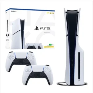 Ex Uk PlayStation 5 Console Slim – Bundle with 2 DualSense Wireless Controllers and FC25